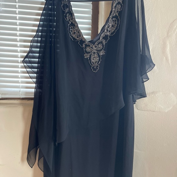 Jkara Black Beaded Dress - Picture 4 of 5